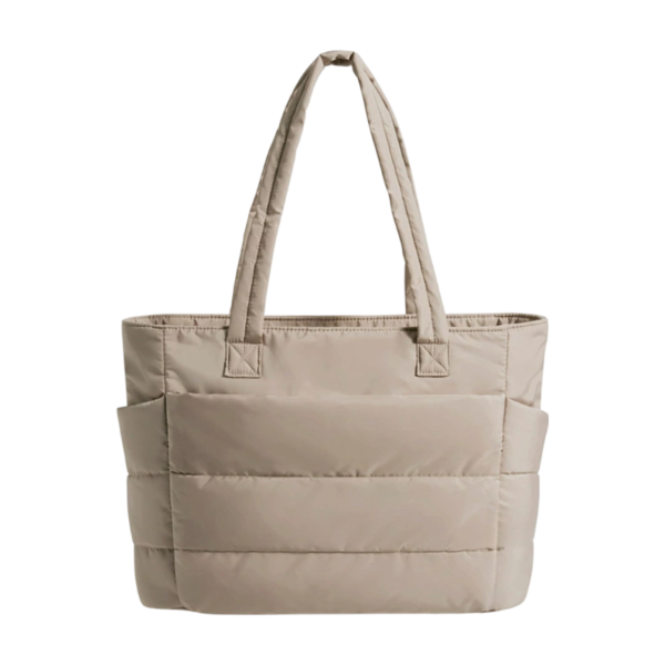 Lightweight Taslan Fabric Puffy Tote Bag for Women