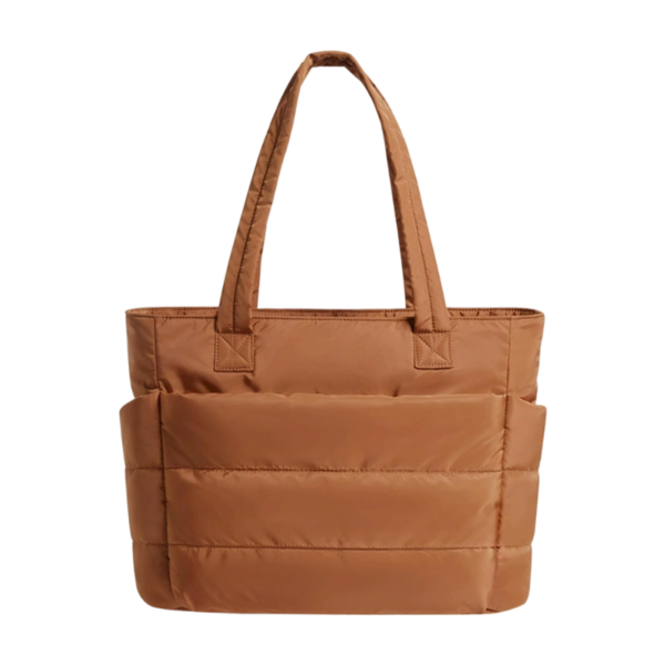 Lightweight Taslan Fabric Puffy Tote Bag for Women