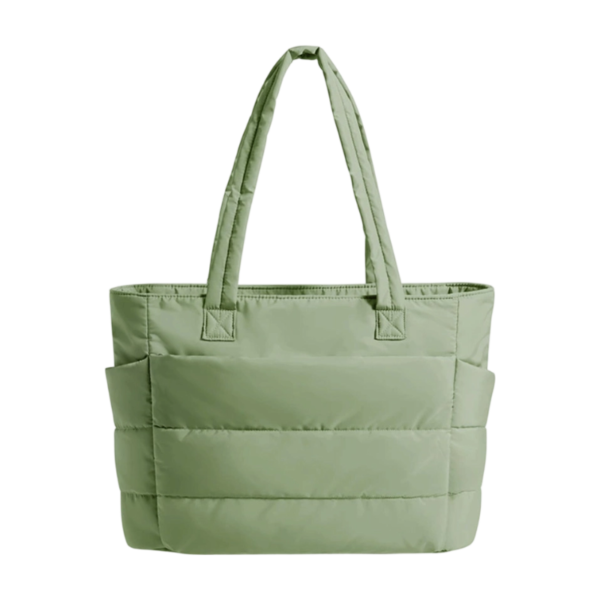Lightweight Taslan Fabric Puffy Tote Bag for Women