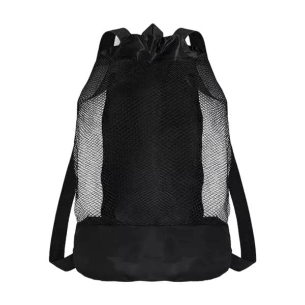 High-Capacity Nylon Drawstring Beach Backpack