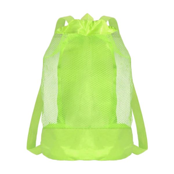 High-Capacity Nylon Drawstring Beach Backpack