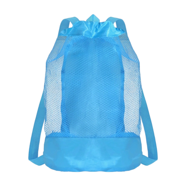 High-Capacity Nylon Drawstring Beach Backpack