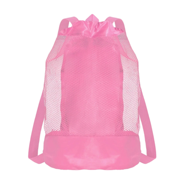 High-Capacity Nylon Drawstring Beach Backpack