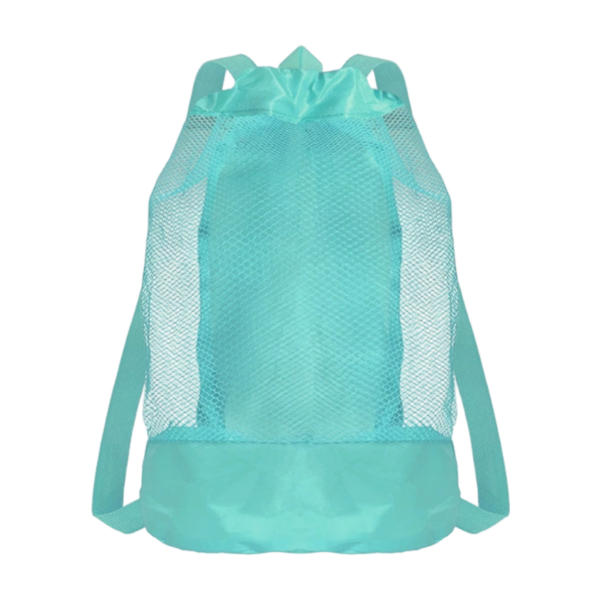 High-Capacity Nylon Drawstring Beach Backpack