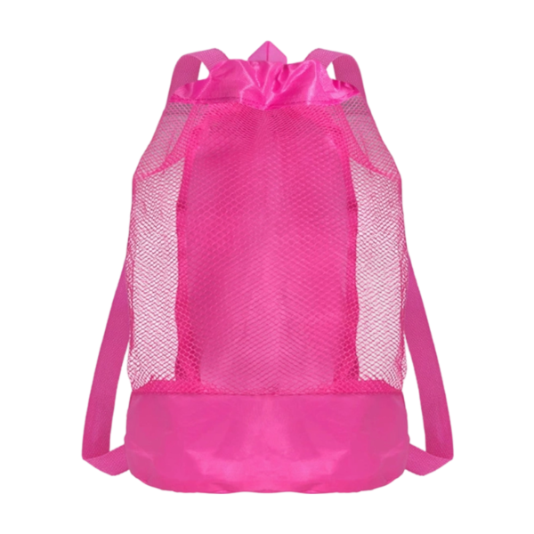 High-Capacity Nylon Drawstring Beach Backpack