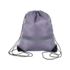 Reflective Polyester Drawstring Backpack with PU Leather