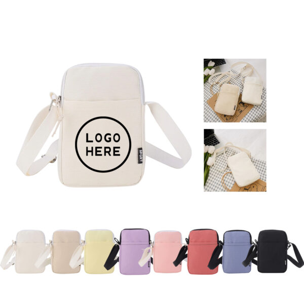 SPL152 Canvas Crossbody Shoulder Bag with Adjustable Strap
