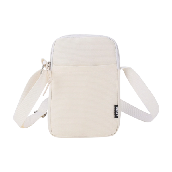 Canvas Crossbody Shoulder Bag with Adjustable Strap