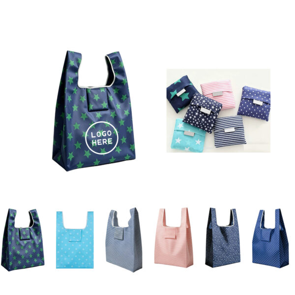 SPL165 Lightweight Reusable Shopping Grocery Bag with Pouch