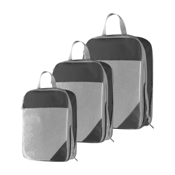 Ultra-Soft Compression Packing Cube Set with Mesh Windows