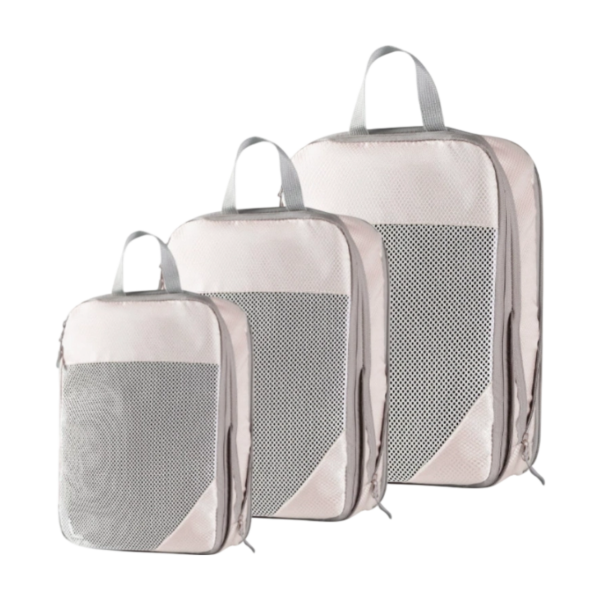 Ultra-Soft Compression Packing Cube Set with Mesh Windows