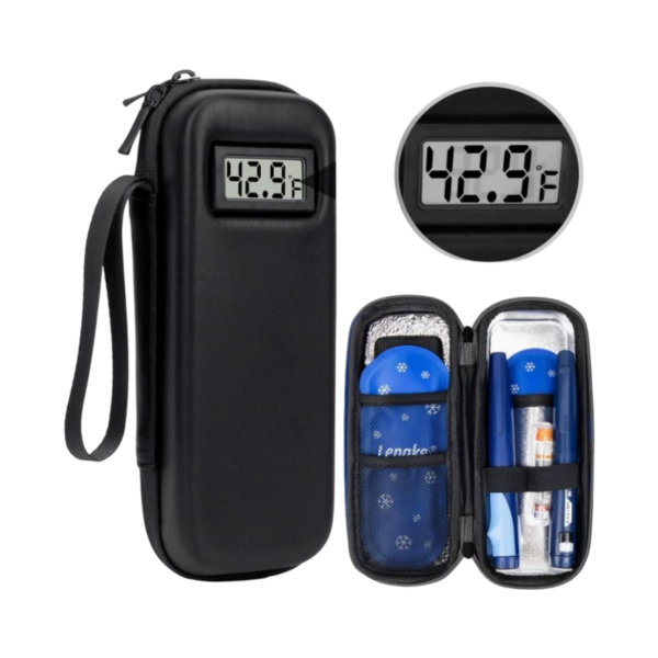 Insulin Cooler Travel Case With Built-In Temperature Display