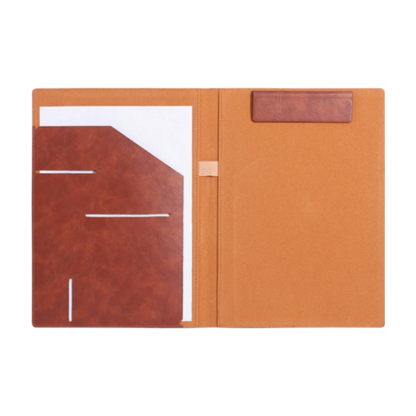 Leather Magnet File Bag With Card Slots