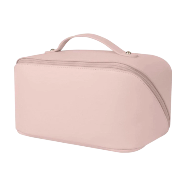 Large Capacity Leather Makeup Bag For Travel