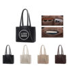 Vintage Style Shoulder Bag With Zipper Closure