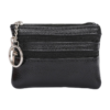 Mini Coin Purse With Three Zipper Pockets