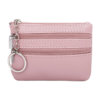 Mini Coin Purse With Three Zipper Pockets