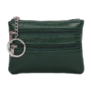 Mini Coin Purse With Three Zipper Pockets