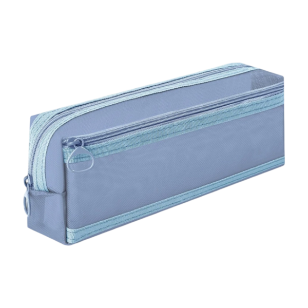 Clear Mesh Pen Bag With Layered Storage