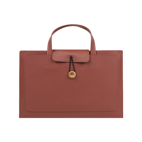 Faux Leather Laptop Case with Plush Lining