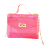 Clear PVC Jelly Crossbody Shoulder Clutch Bag