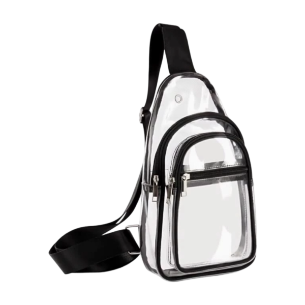 Stadium Approved Clear PVC Sling Shoulder Bag