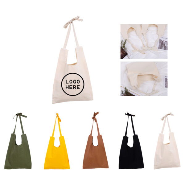 SPL213 Canvas Drawstring Handheld Shoulder Shopping Bag