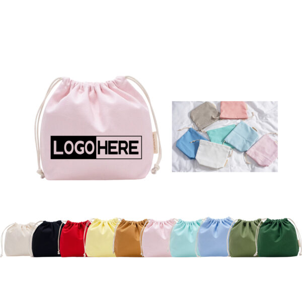 SPL215 Natural Canvas Drawstring Storage Carry Bag