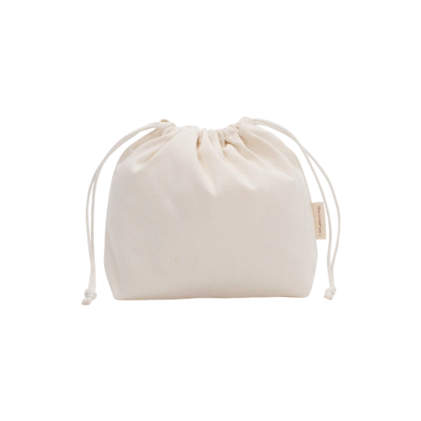 Natural Canvas Drawstring Storage Carry Bag