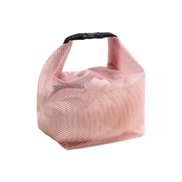 Transparent Mesh Toiletry Carry Tote Bag