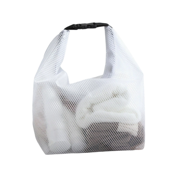 Transparent Mesh Toiletry Carry Tote Bag