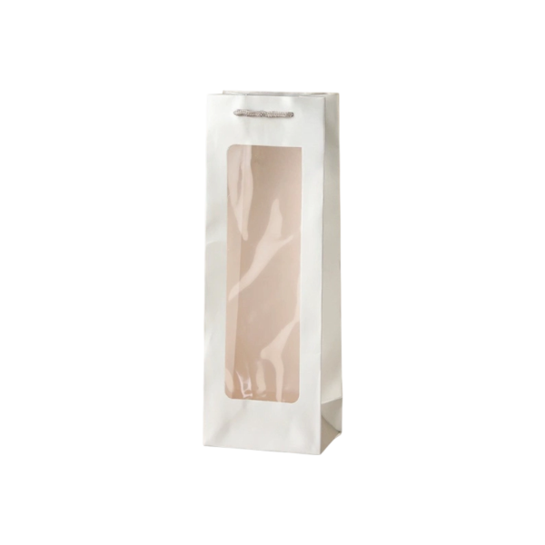 Cardboard Wine Gift Bags with Clear Window
