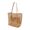 Spacious Mesh Beach Tote with Polyester Base