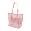 Spacious Mesh Beach Tote with Polyester Base