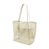 Spacious Mesh Beach Tote with Polyester Base