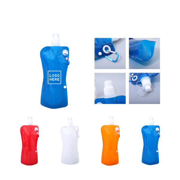SPL53 BPA-Free Foldable Flat Water Bottle Bag for Travel