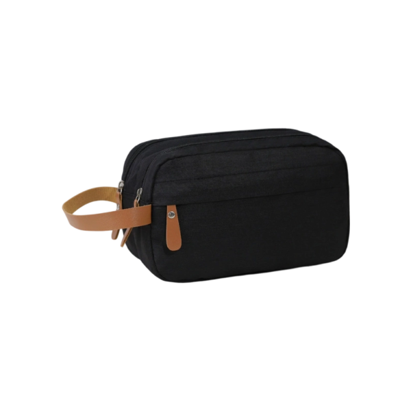 Heathered Polyester Travel Toiletry Organizer Bag
