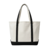 Zippered Canvas Tote Bag with Customizable Size