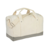 Color-Blocked Canvas Duffel with Shoulder Strap