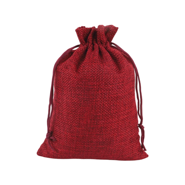 Burlap Jute Drawstring Bag for Storage