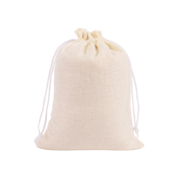 Burlap Jute Drawstring Bag for Storage