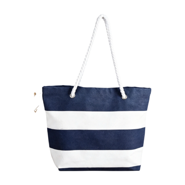 Extra-Large Canvas Beach Tote with Rope Handles