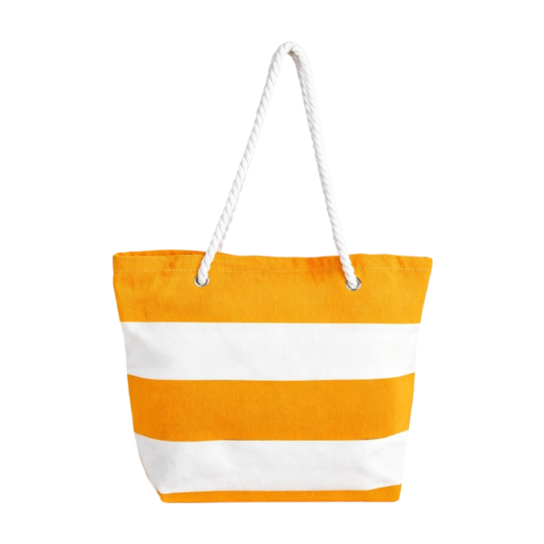 Extra-Large Canvas Beach Tote with Rope Handles