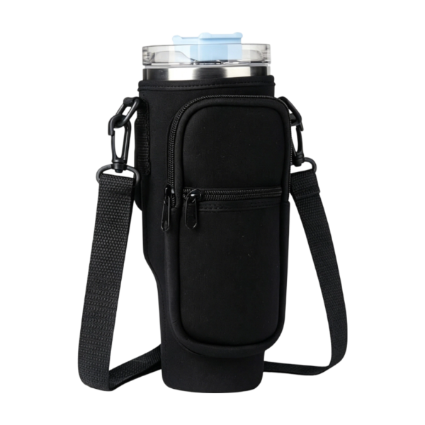 Neoprene Tumbler Carrier with Phone Pouch
