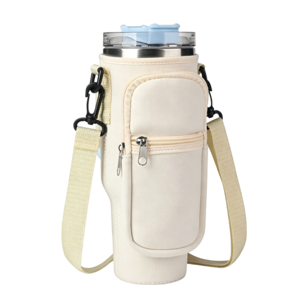 Neoprene Tumbler Carrier with Phone Pouch