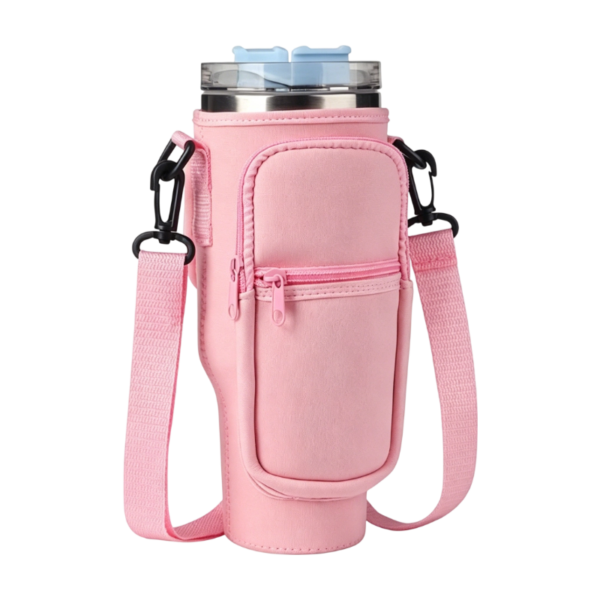 Neoprene Tumbler Carrier with Phone Pouch