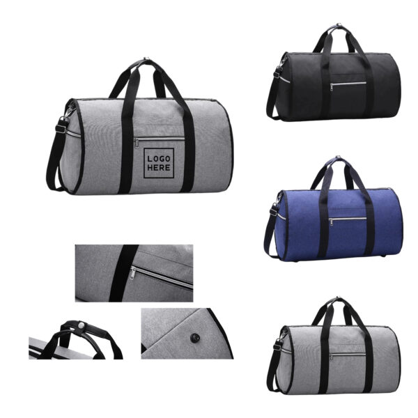 SPL82 Water-Resistant Polyester-Nylon Garment Bag with Pockets