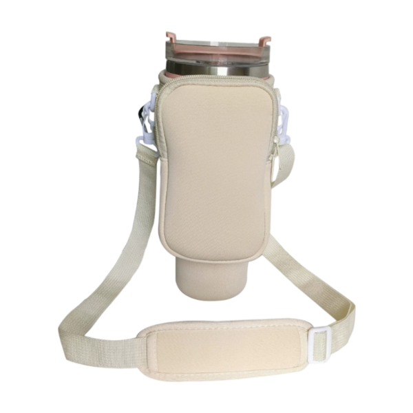 40 Oz Tumbler Carrier with Detachable Phone Pouch