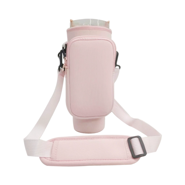 40 Oz Tumbler Carrier with Detachable Phone Pouch