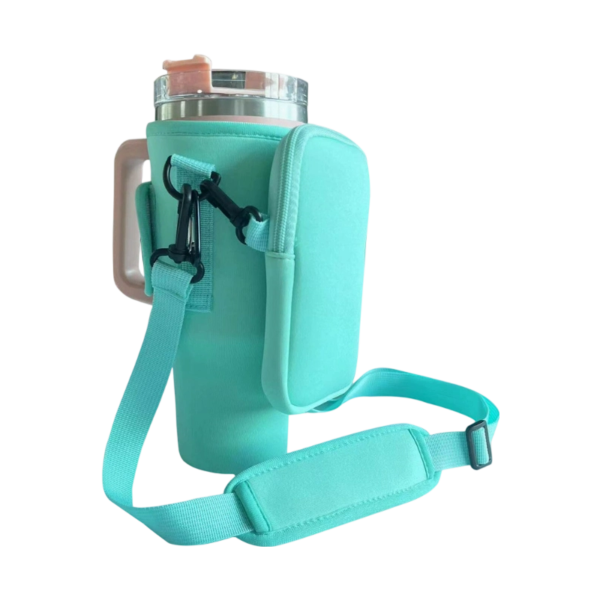 40 Oz Tumbler Carrier with Detachable Phone Pouch
